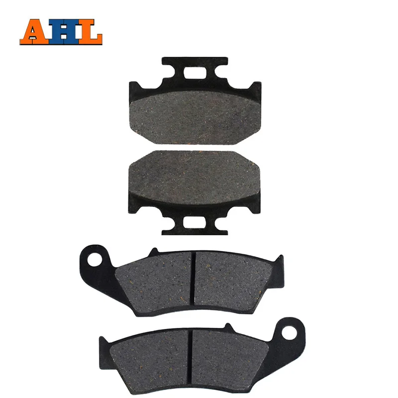 AHL Motorcycle Front Rear Brake Pads Disks For KAWASAKI KX125 KDX200 KDX220R KLX250R KX250 K1 KX500 E6/E7 KLX650 FA185 FA152