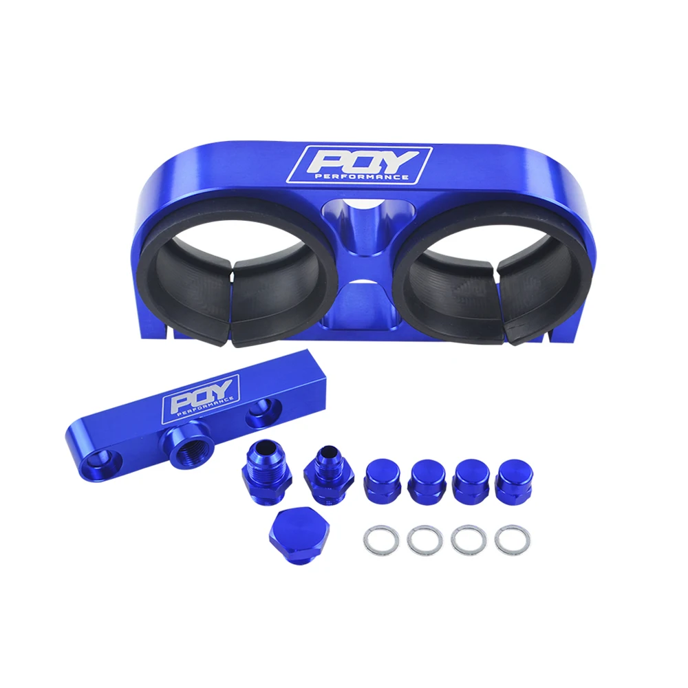 Бесплатная доставка двойной Кронштейн топливного насоса заготовка алюминиевая