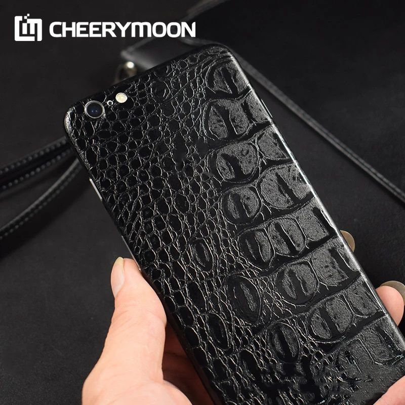 

Dropshipping Croco Snakeskin Pattern Stickers For iPhone 7 8 6 6S Plus X XS XR XSMAX 11 12 Pro Max Protector iPhone7 Back Film