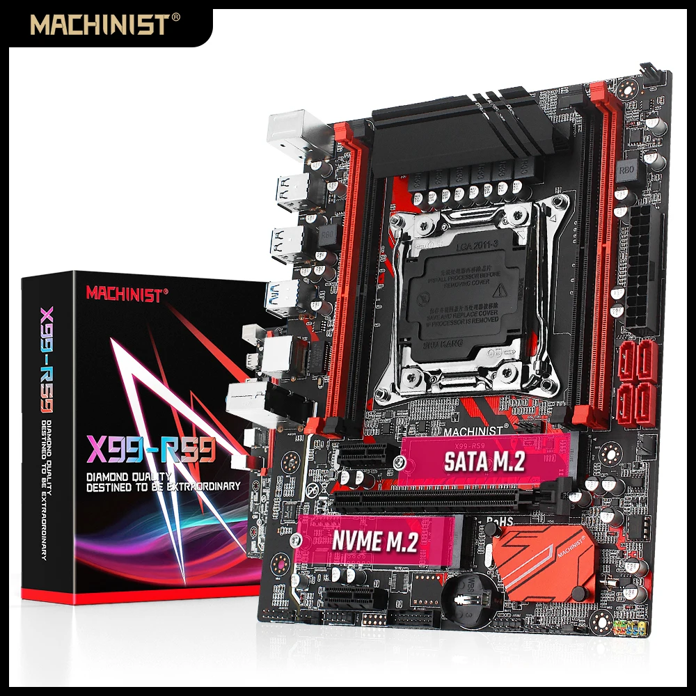 Материнская плата X99 LGA 2011-3 четырехканальный процессор Intel i7 XEON E5 V3 V4 NON-ECC память