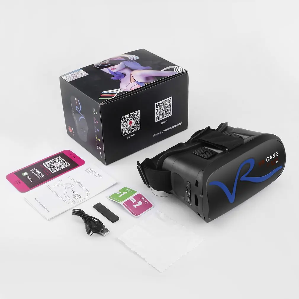 

Comfortable IPD Adjustment USB Adjustable Head Band Touching Control Mobile Virtual Reality Glasses With Trackpad