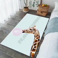 giraffe area rug 3d all over printed non slip mat dining room living room soft bedroom carpet