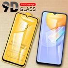 Закаленное стекло 9d с полным клеем для vivo y11, y20, y30, y31, v17, neo, v20, se, v21, Супертонкое, с защитой от царапин, Защитная пленка для экрана