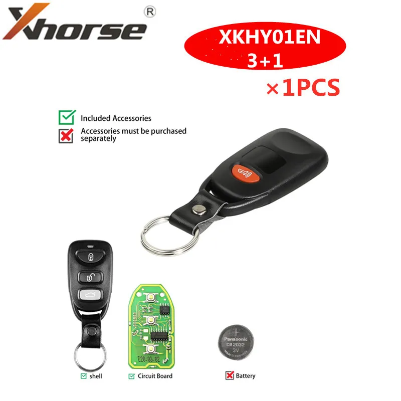 

Xhorse XKHY01EN проводной дистанционный ключ для Hyundai 3 + 1 кнопки английская версия 1 шт.