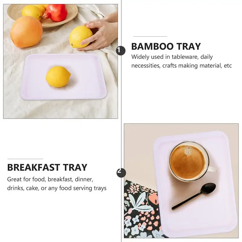 

Multipurpose Plastic Tray Durable Serving Tray Practical Storage Container