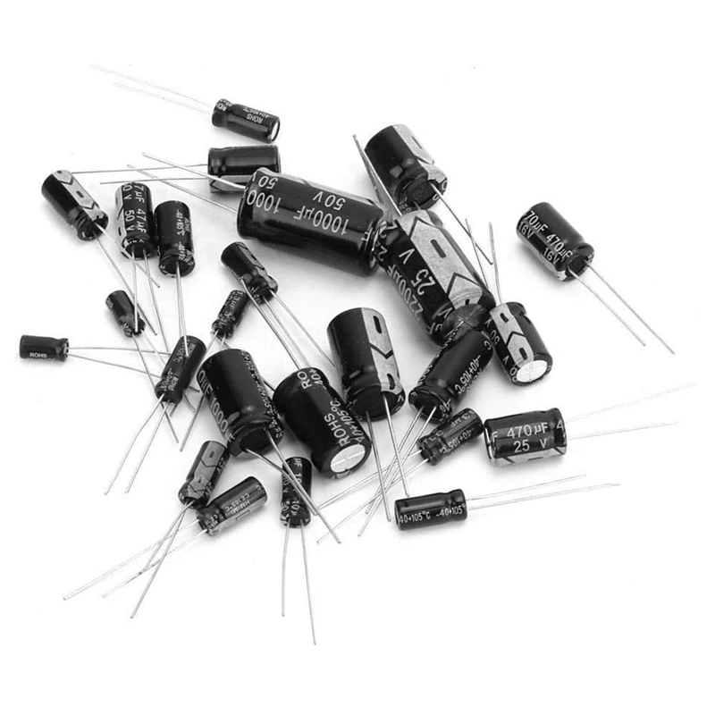 

125 шт алюминиевый электролитический конденсатор, алюминиевая крышка, комплект 16V-с алюминиевой крышкой, 50В, 47 (Европа) мкФ-1000 мкФ электролити...