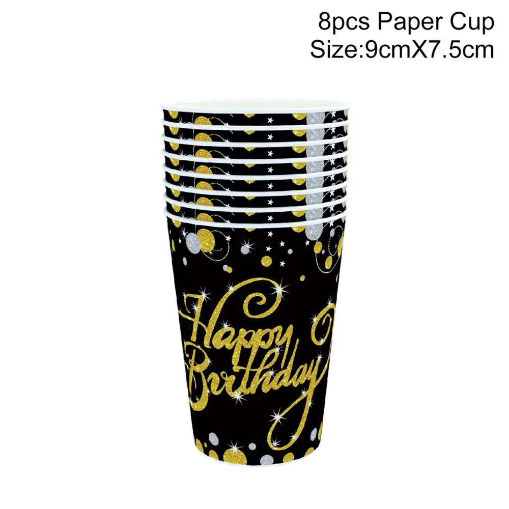 Paper Cup 30 40 50 день рождения украшения для взрослых с днем рождения шары 30 лет Свадьба юбилей день рождения Декор вечерние принадлежности - Цвет: Paper Cup