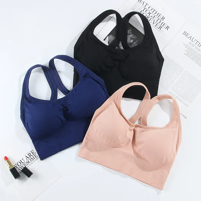 New Shock-Proof Gathered Sports Bra With Adjustable Buckle Beautiful Hollow Back Yoga Underwear Running Fitness Sports Bra