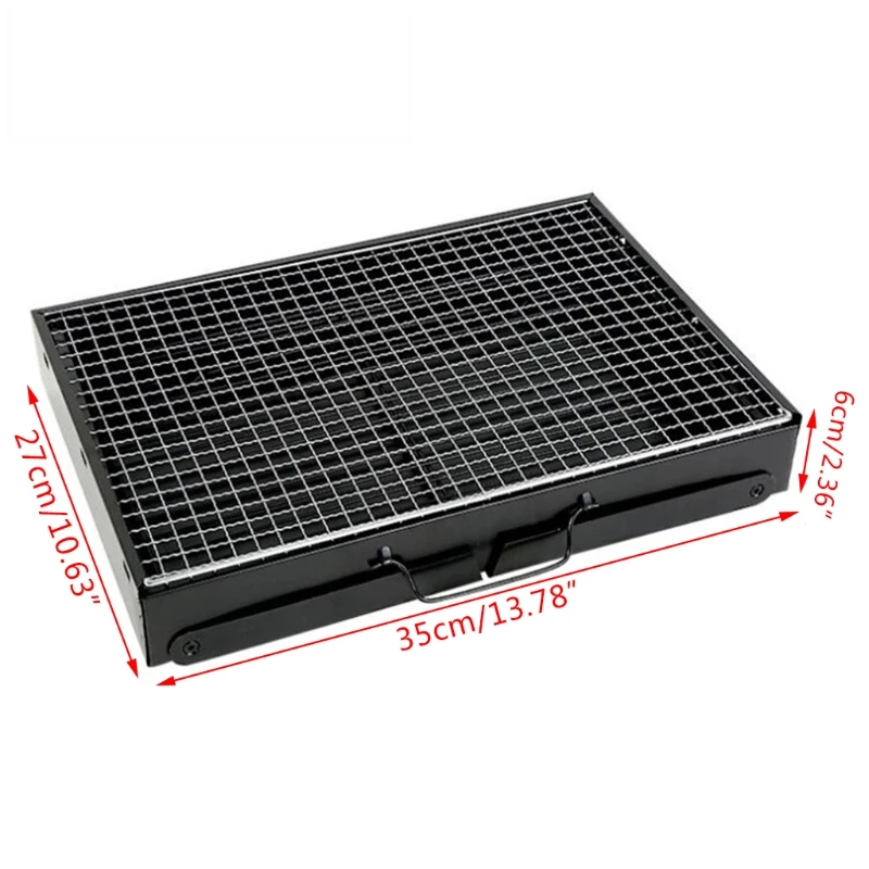

39XA Portable Foldable BBQ Grills Patio Barbecue Charcoal Grill Stove Stainless Steel Outdoor Camping Picnic
