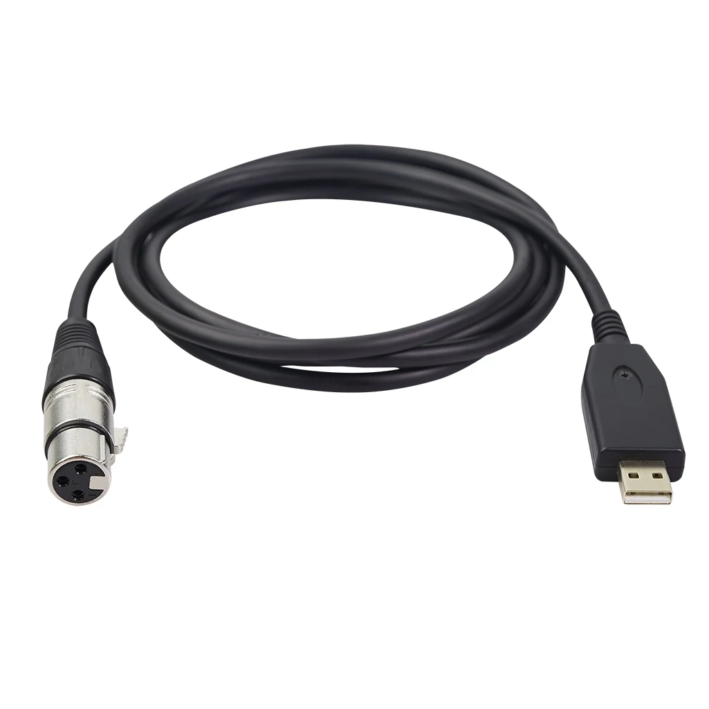 Кабель для микрофона 6 футов 10 USB штекер на гнездо XLR переходник адаптер