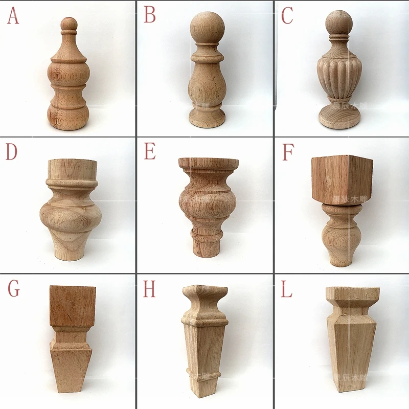 4 шт./лот деревянные цилиндрические ножки кабины европейская настольная ножка из