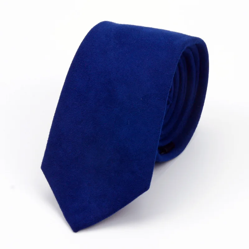 Новый модный однотонный микро замшевый галстук для жениха Кожаный Галстук