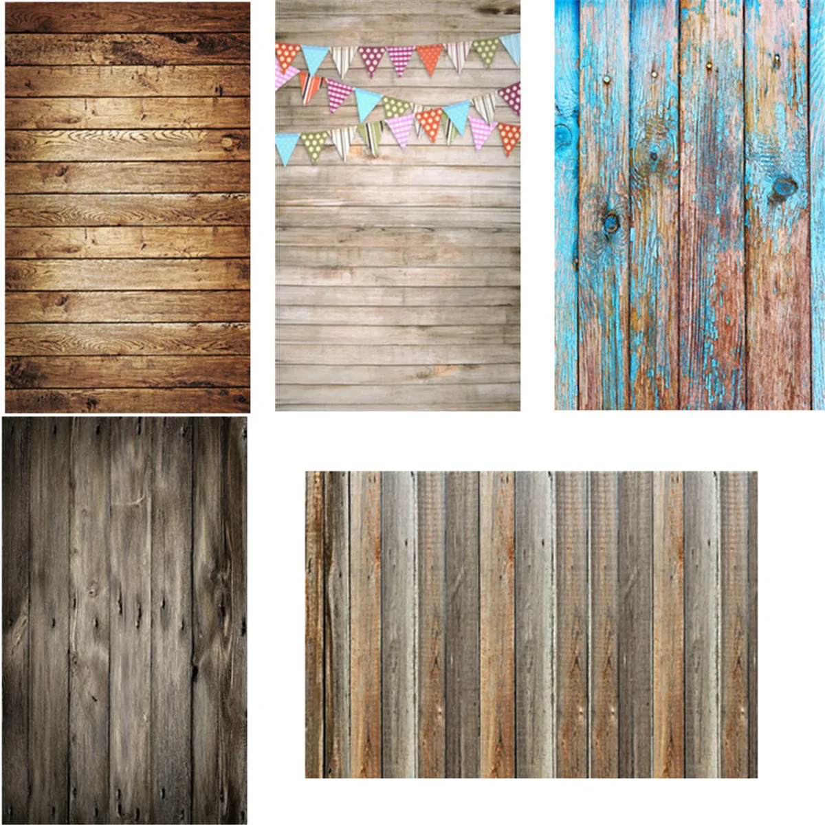 

2x3ft/3x5ft Wood Plank Photography Backdrop Baby Studio Photo Background Decor