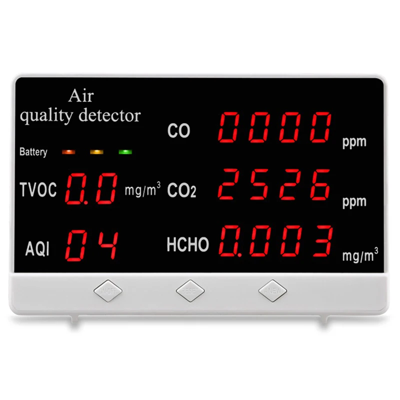 

Тестер качества воздуха CO CO2 TVCO AQI HCHO, домашнее ежедневное оборудование для контроля качества воздуха