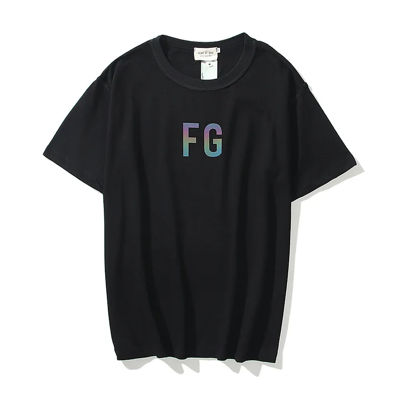 

Feel of God FG short sleeve Season 6 main line 3M Chao brand high street loose fog reflective T-shirt for men and women