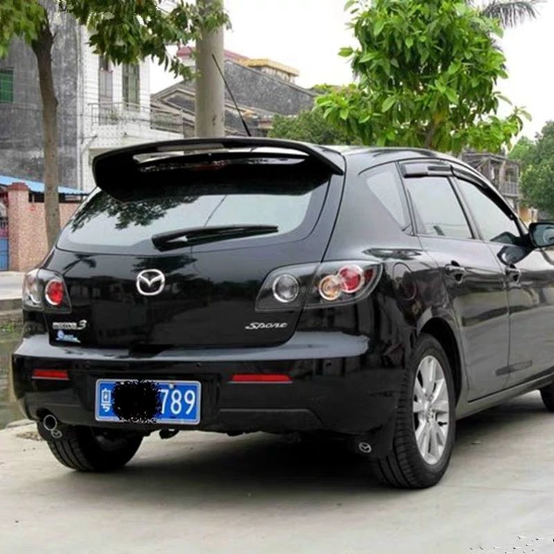 Для Mazda 3 спойлер 2006-2013 Mazda3 хэтчбек Высокое качество ABS Материал Автомобильный