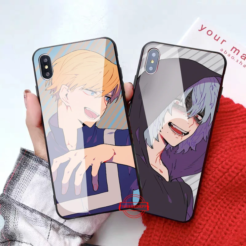 

My hero academia New Glass Phone Case for Apple iPhone 11 Pro X XS Max 6 6S 7 8 Plus 5 5S SE