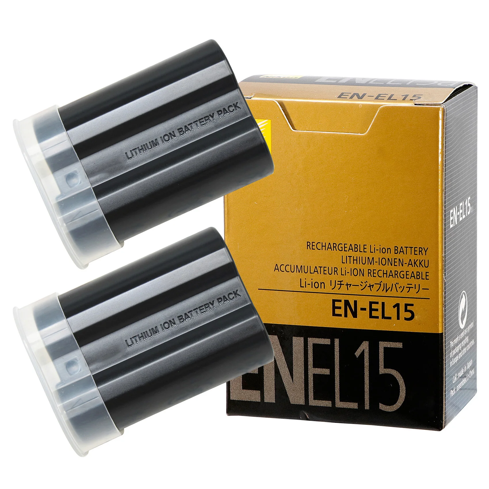 Аккумулятор для фотоаппарата Nikon D850 D7000 D600 D810 D750 D610 D7500 D7200, 2 шт.