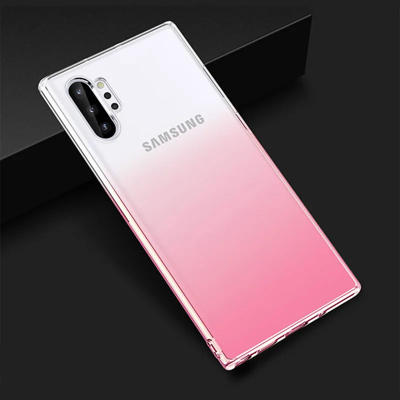 Soft Case For Samsung Galaxy Note 10 Plus Pro Luxury Gradient Cover Armor Bumper shockproof case |