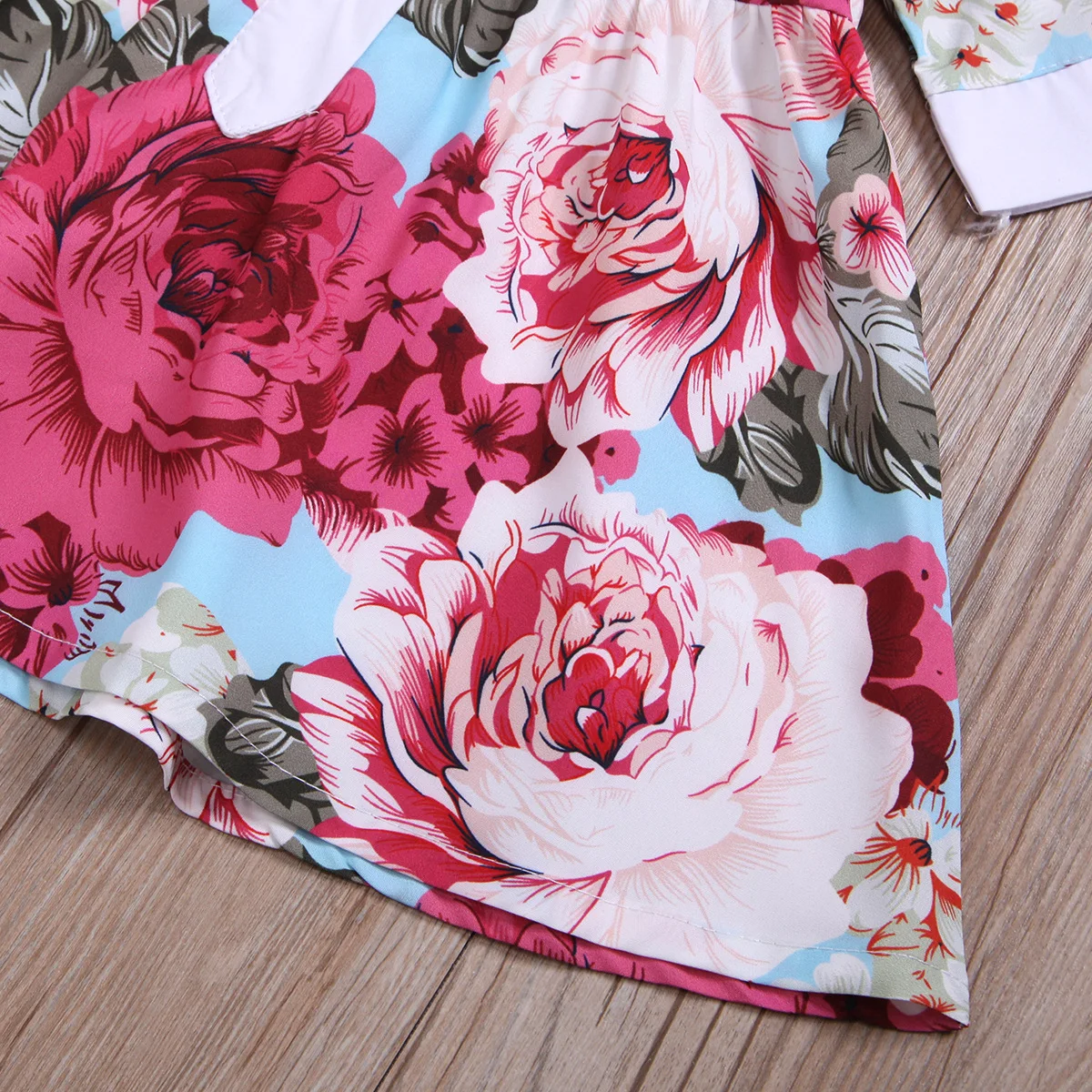 Children's Skirt Summer New Korean version of children Girls Doll Lapel Short Sleeve Floral Princess a generation hair | Детская