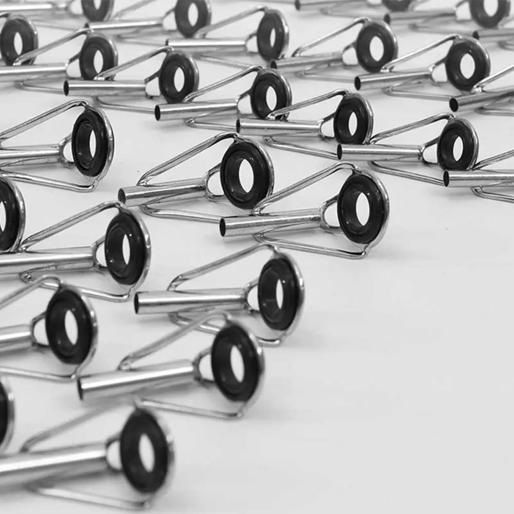 80Pcs Fishing Rod Guide Rings Oval Eyes Guides Line Set Top Eye Repair Kit | Спорт и развлечения