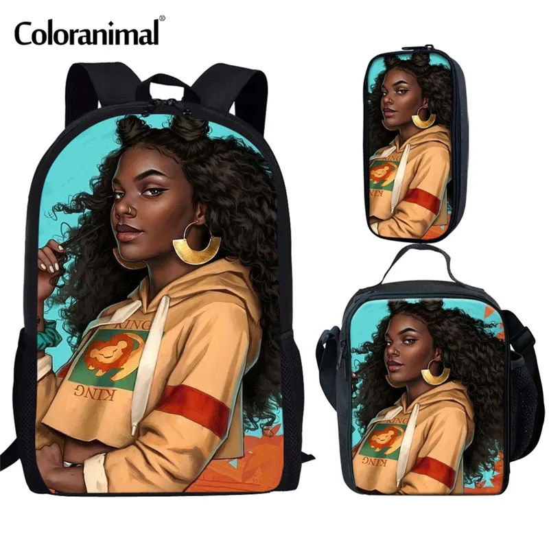 Рюкзак на плечо с цветными животными комплект из 3 предметов школьная сумка