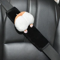 cartoon car sefety seat belt cover child soft seat belt shoulder pad protection plush padding car accessories cute