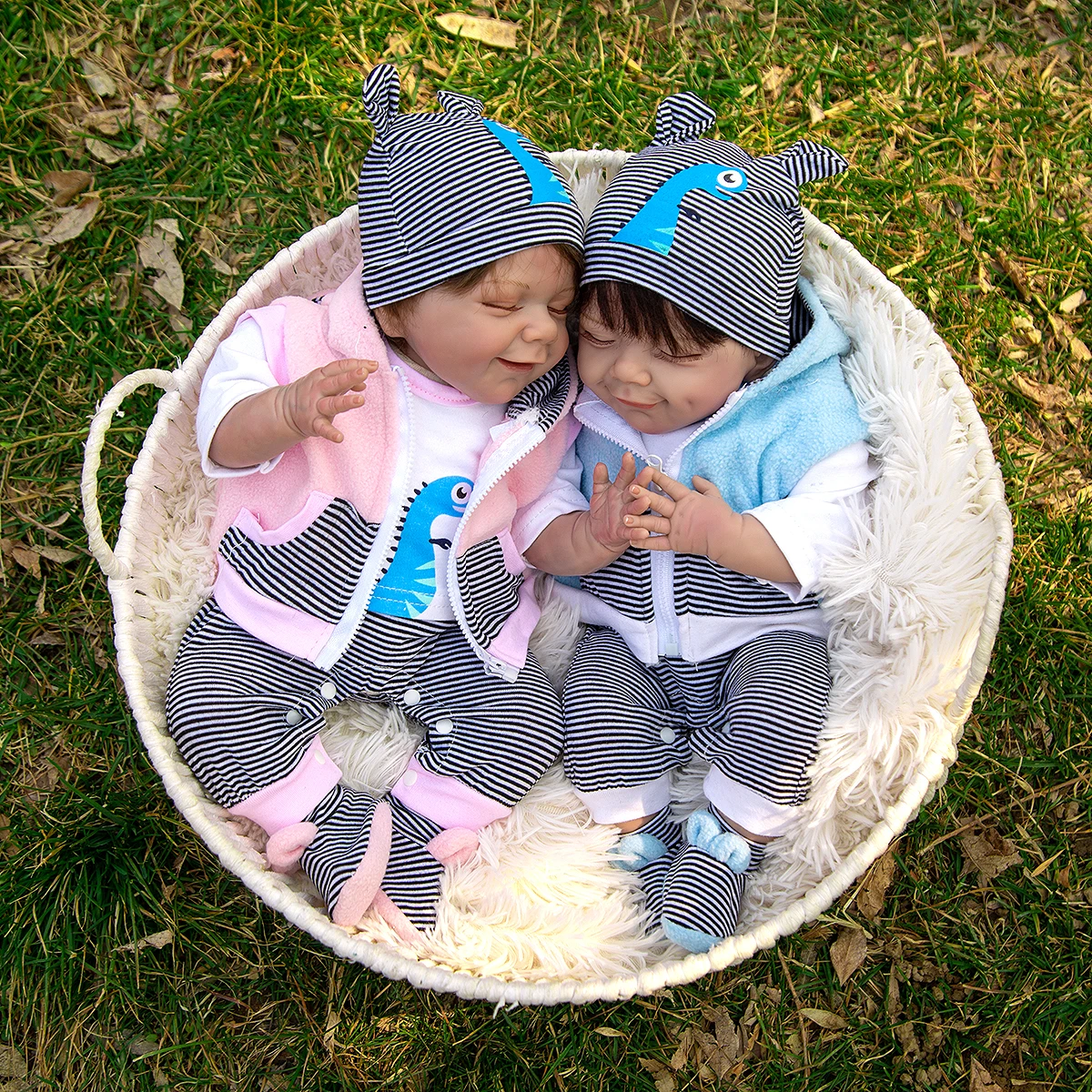 

Милая кукла реборн KEIUMI, 20 дюймов, тканевое тело, новорожденные куклы, Спящая кукла для детей, подарок, коллекционная игрушка «сделай сам»