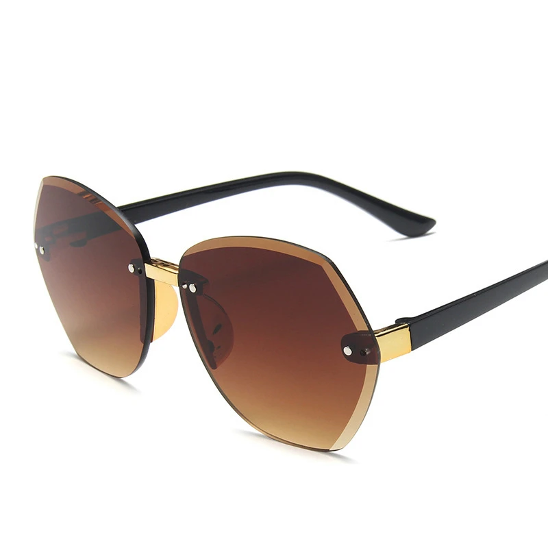 Children Sunglasses Ocean Lens New Rimless Big Sun Glasses For Boys Girls Fashion Brand Designer Unisex Eyewears | Аксессуары для