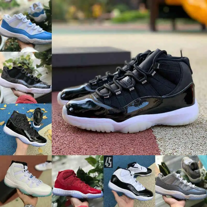 

Мужские баскетбольные туфли Пантон разного цвета 11S, синие, космические, синие, пасхальные, Concord 45, низкие белые, красные, серые, кроссовки для...