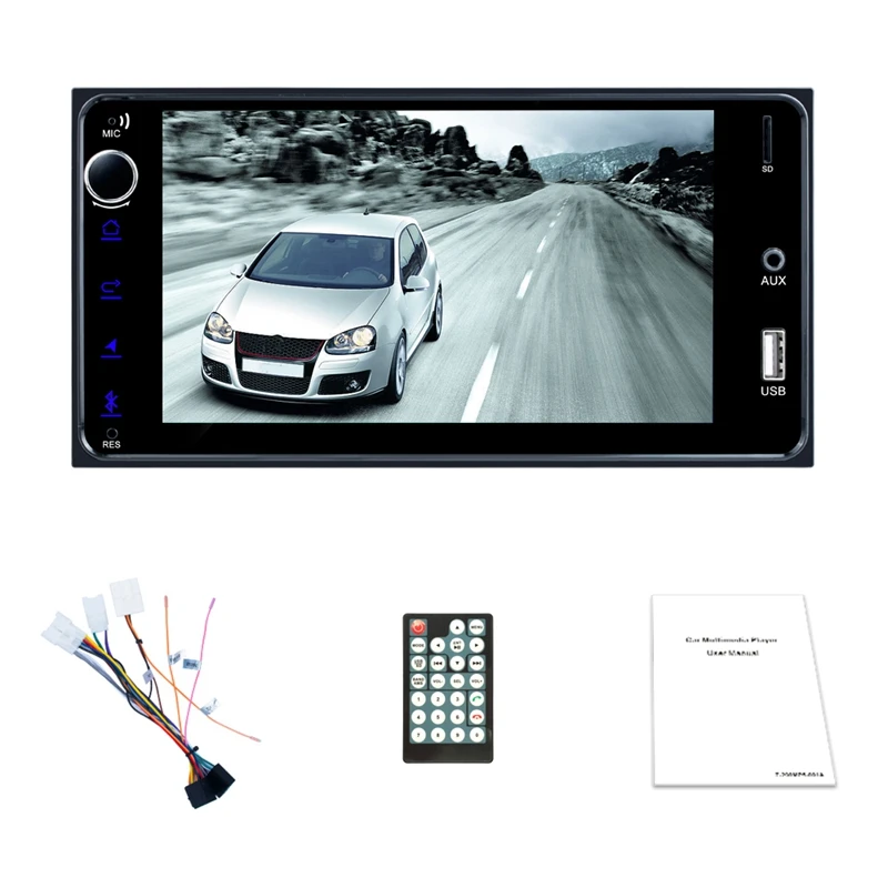 2 Din автомобильное радио 7 дюймов Android Мультимедиа Bluetooth пресс экран Wifi