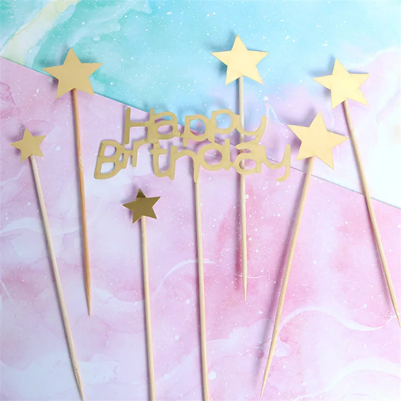 Cakelove 1 Набор С Днем Рождения кекс Topper Baby Shower выпечка торта украшение для вечеринки