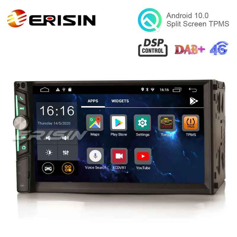 Erisin ES2642U 7 &quotAndroid 10 0 автомобильный стерео 2G + 16G DAB WiFi DSP для универсального