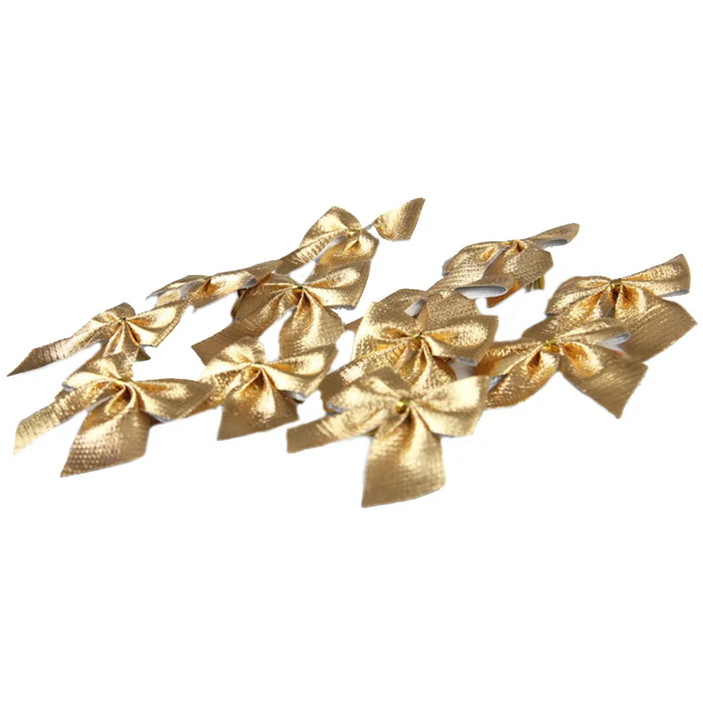 12 шт./компл. рождественские украшения Ёлочные банты Рождественская елка кулон