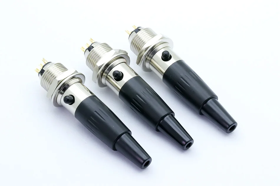 1 компл. Разъем Mini XLR, мини-авиационный микрофонный разъем, цинковый сплав+ медные булавки с позолотой, 3 4 5 контактов