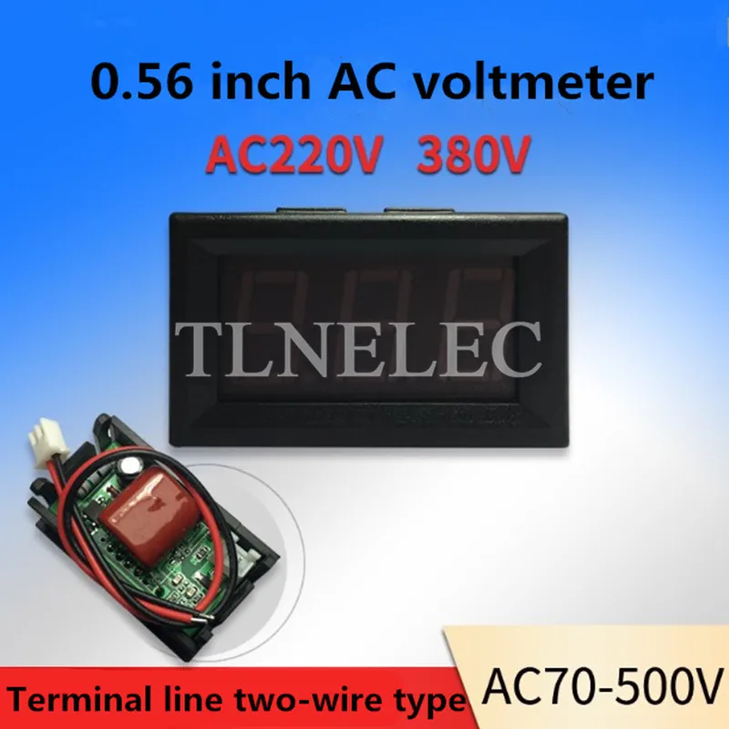 3 5 дюймовый вольтметр переменного тока стандартный двухпроводный трехзначный