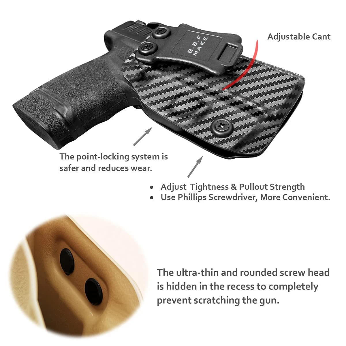 Чехол для телефона POLE.CRAFT Hellcat чехол из углеродного волокна Kydex IWB под заказ:
