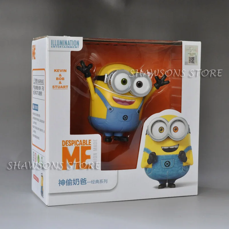 Bob in Box Персонажи из фильма игрушки " Миньоны Боб Стюарт Кевин в джинсах фигурка куклы - Цвет: Bob in Box