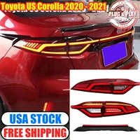rear lamp for toyota us corolla taillights 20 21 led tail light assembly dynamic sequential turn signal drl brake reverse lights