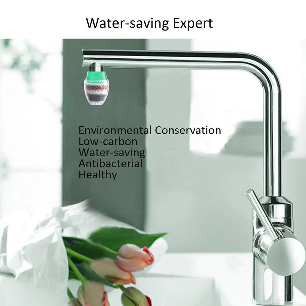 

Kitchen Faucet Tap Water Purifier For Household 5 Layers Water Purifier Filter Activated Carbon Filtration Mini Faucet Puri T7m7