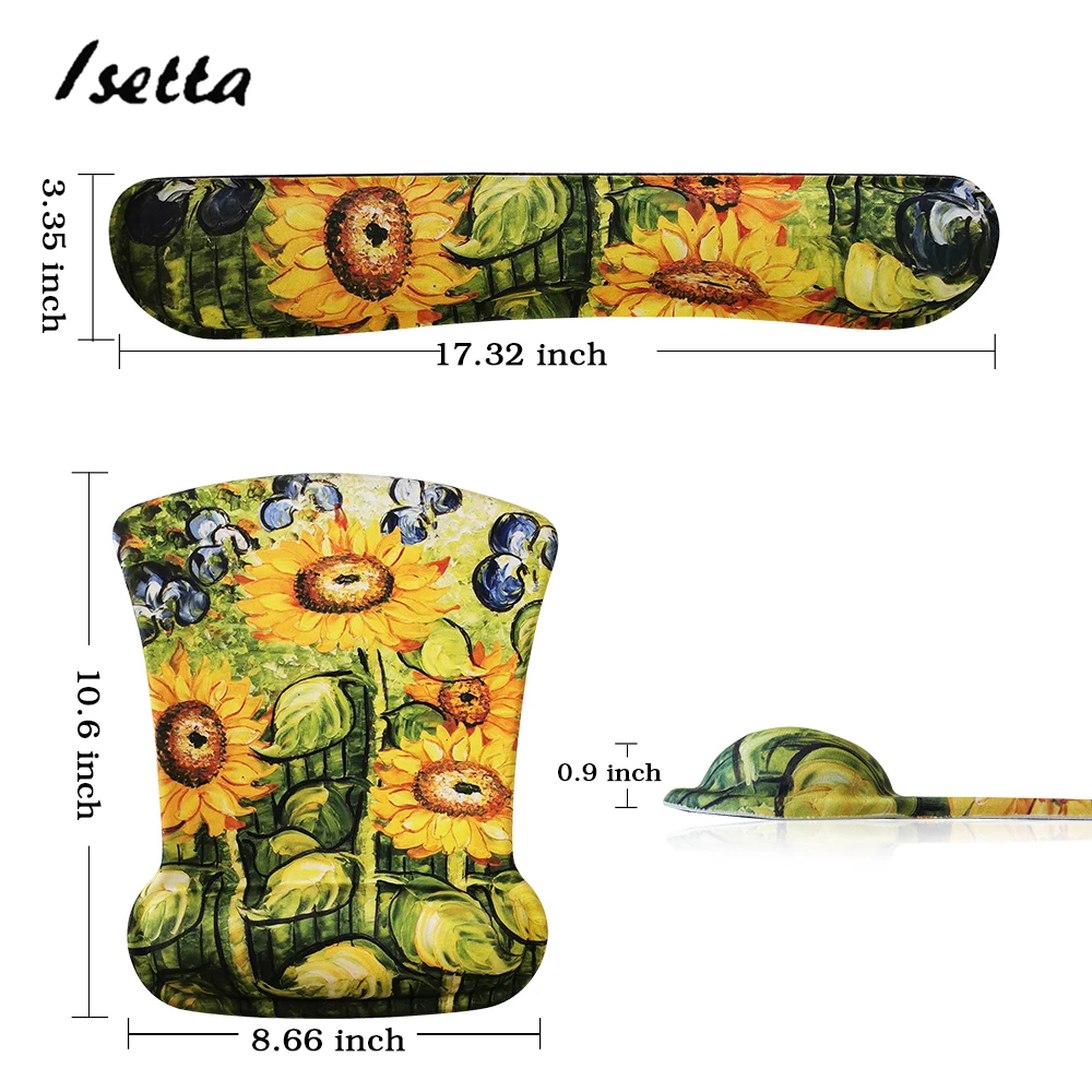 Коврик для мыши с подставкой запястья компьютерная клавиатура поддержка ухода