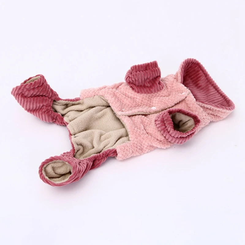 Одежда для собак зимняя французская собака породы бульдог пальто комбинезон