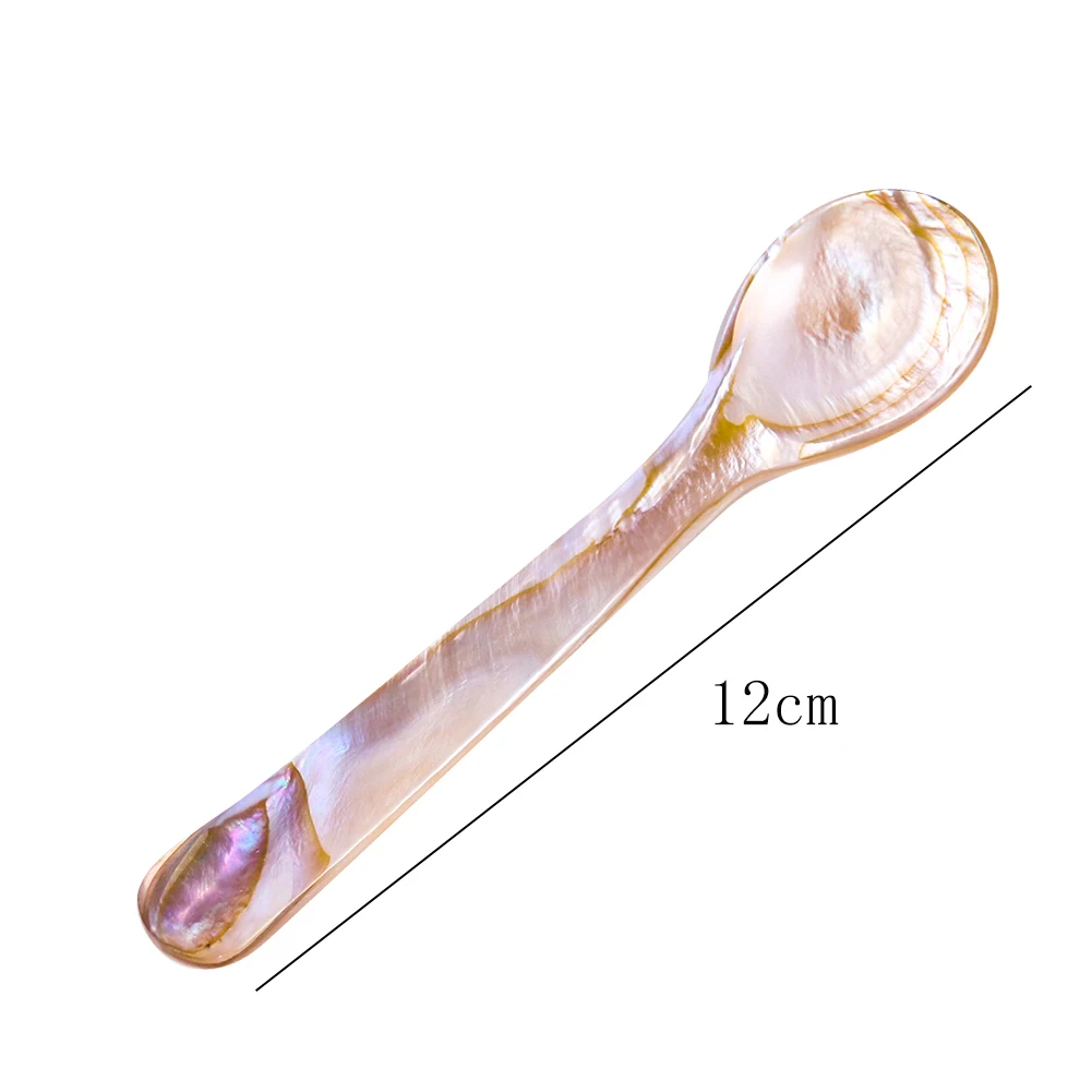 1 шт. природный раковины мороженое Кофе ложкой деревянной перламутр ракушки