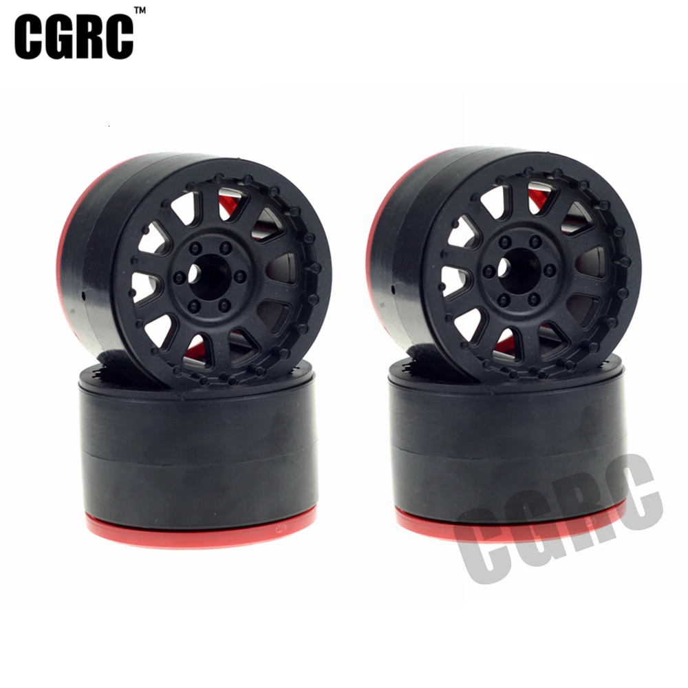 4 шт. пластик 2,2 Beadlock обод колеса для 1/10 RC Рок Гусеничный осевой SCX10 RR10 Wraith Yeti RC автомобиль