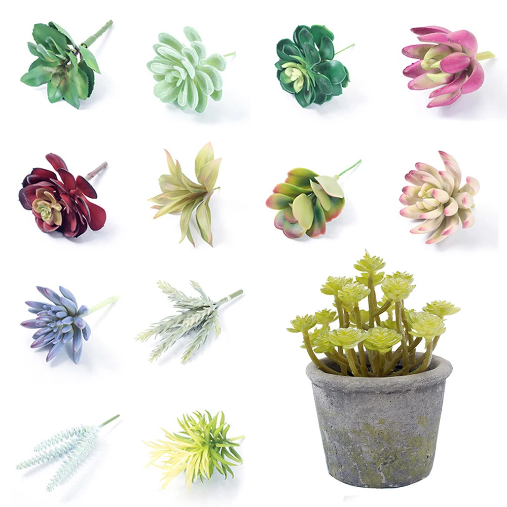 1 шт. моделирование миниатюрные суккуленты Мини DIY Пластиковые Офисные Декор