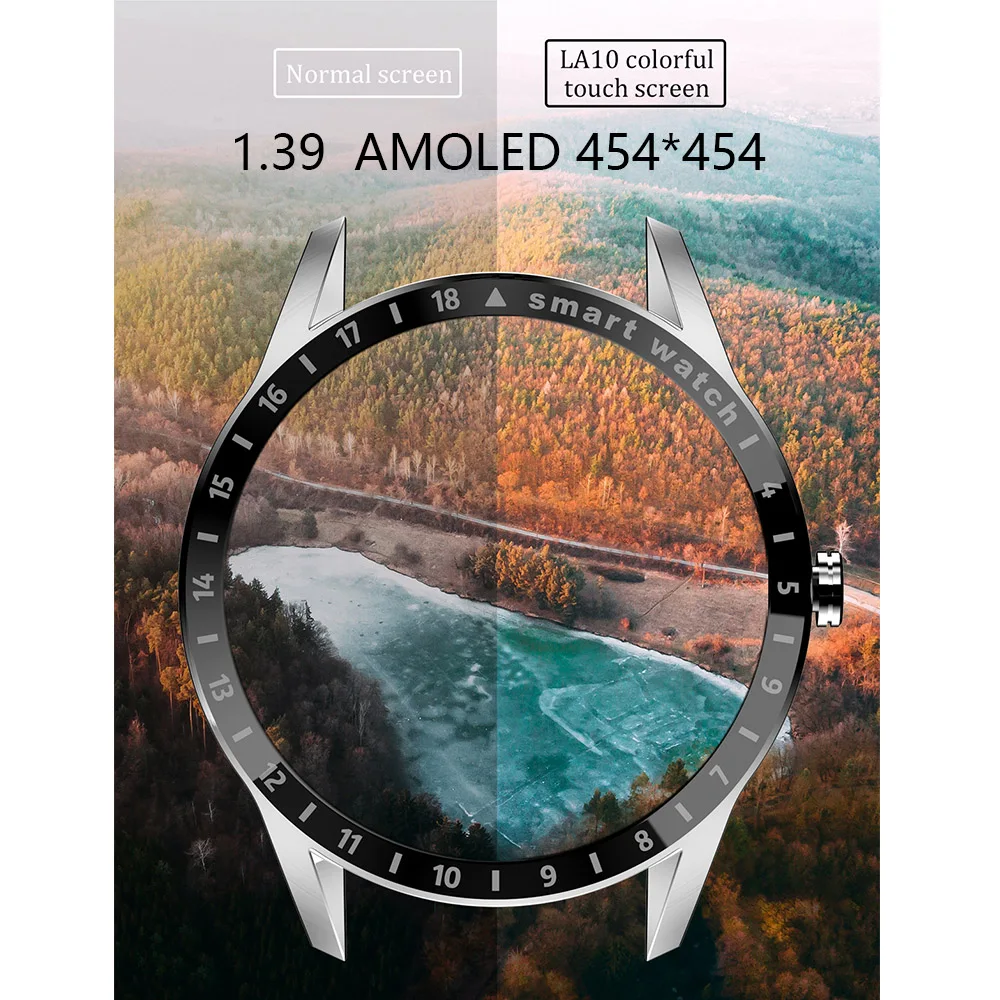 Gfordt LA10 Смарт часы 1 39 &quotAMOLED Global Sport крови Давление кислорода Bluetooth 5 0 IP68