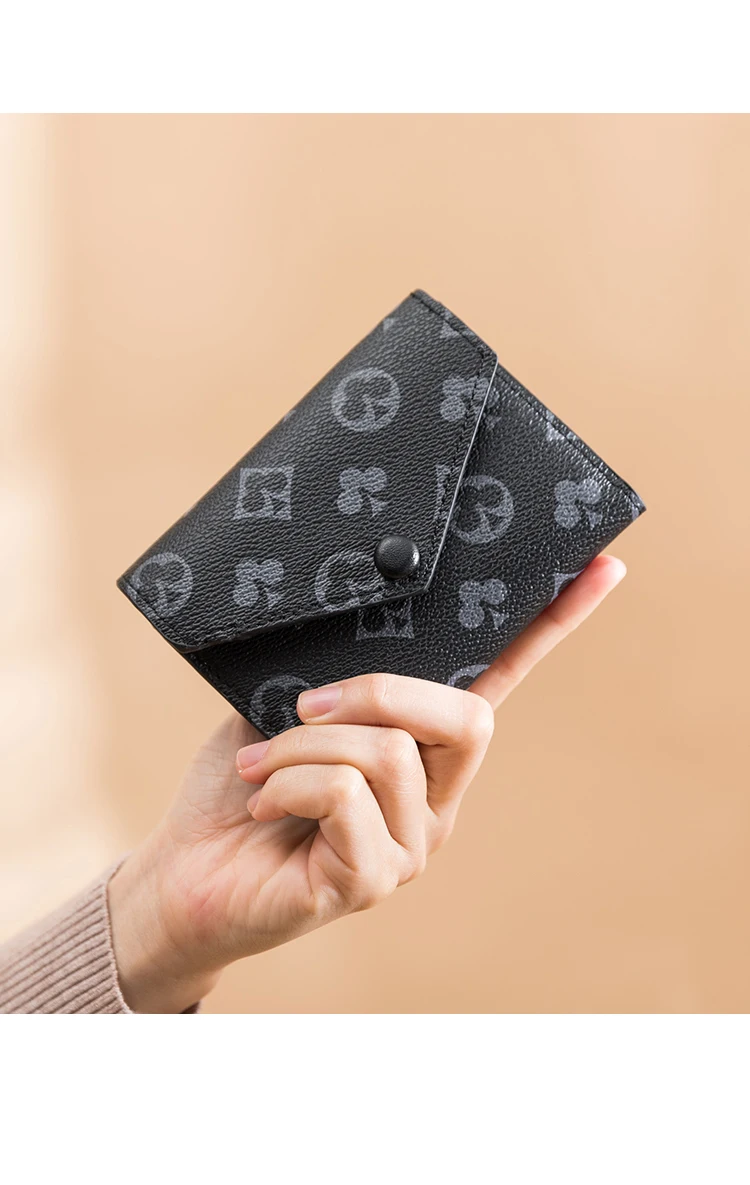 

New printed wallets, short wallets, coin wallets, men's and women's small wallets. Luxury coin purse