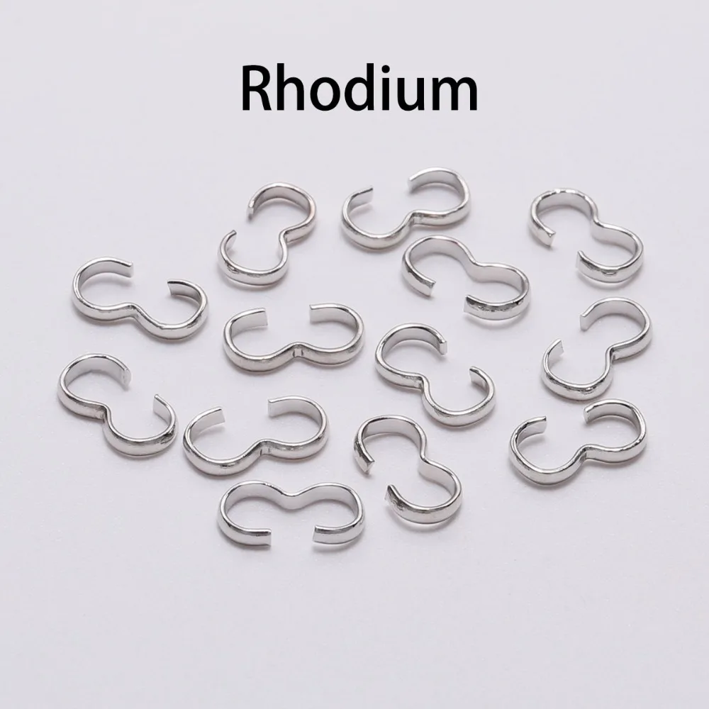 100 шт./лот Золотые разъемы для ювелирных изделий аксессуары изготовления