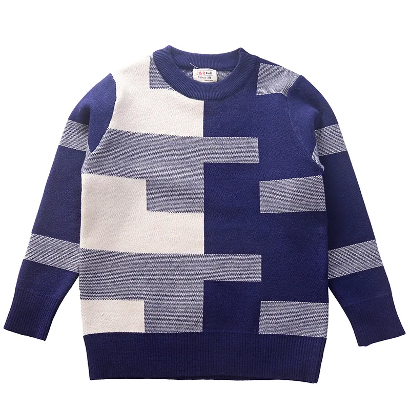 

Свитера для мальчиков ростом 150-190 см, зимние свитера для подростков, детский хлопковый пуловер на осень и весну, детская одежда