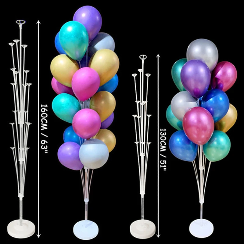 

13/19 Tubes Balloon Stand Holder Column Confetti Balloons Happy Birthday Ballon Kids Baby Shower Wedding Party Decoration